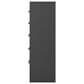 Ashley Broachmyn 5 Drawer Chest in Warm Gray and Matte Black, , large