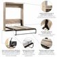 Bestar Pur Full Murphy Bed in Rustic Brown, , large