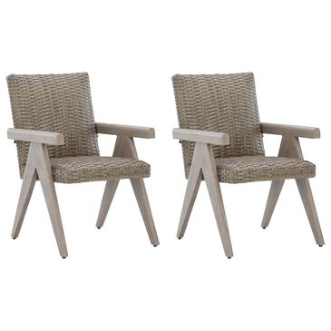 Ashley Cliff Trails Arm Chair in Beige (Set of 2), , large