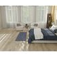 Nourison Twist Reversible 2" x 6" Navy Indoor/Outdoor Runner, , large