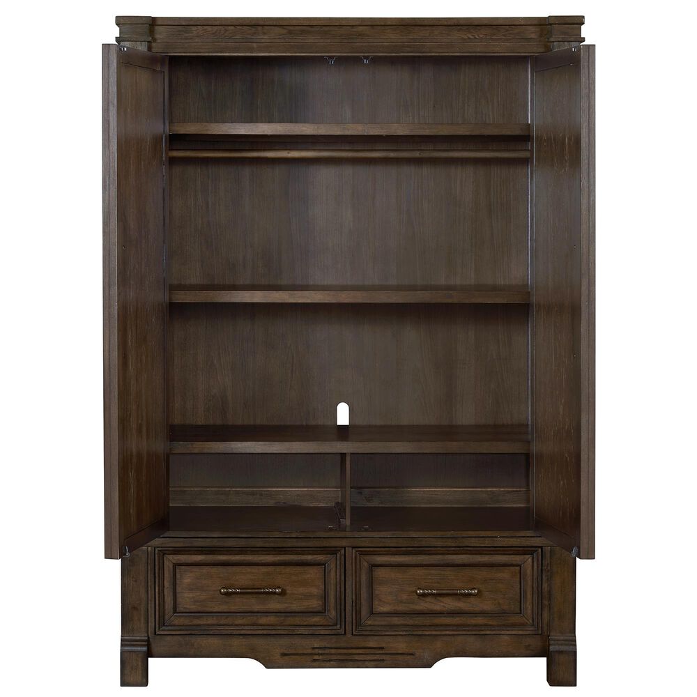 Sasha Lee Grand Teton Armoire in Warm Brown Oak, , large