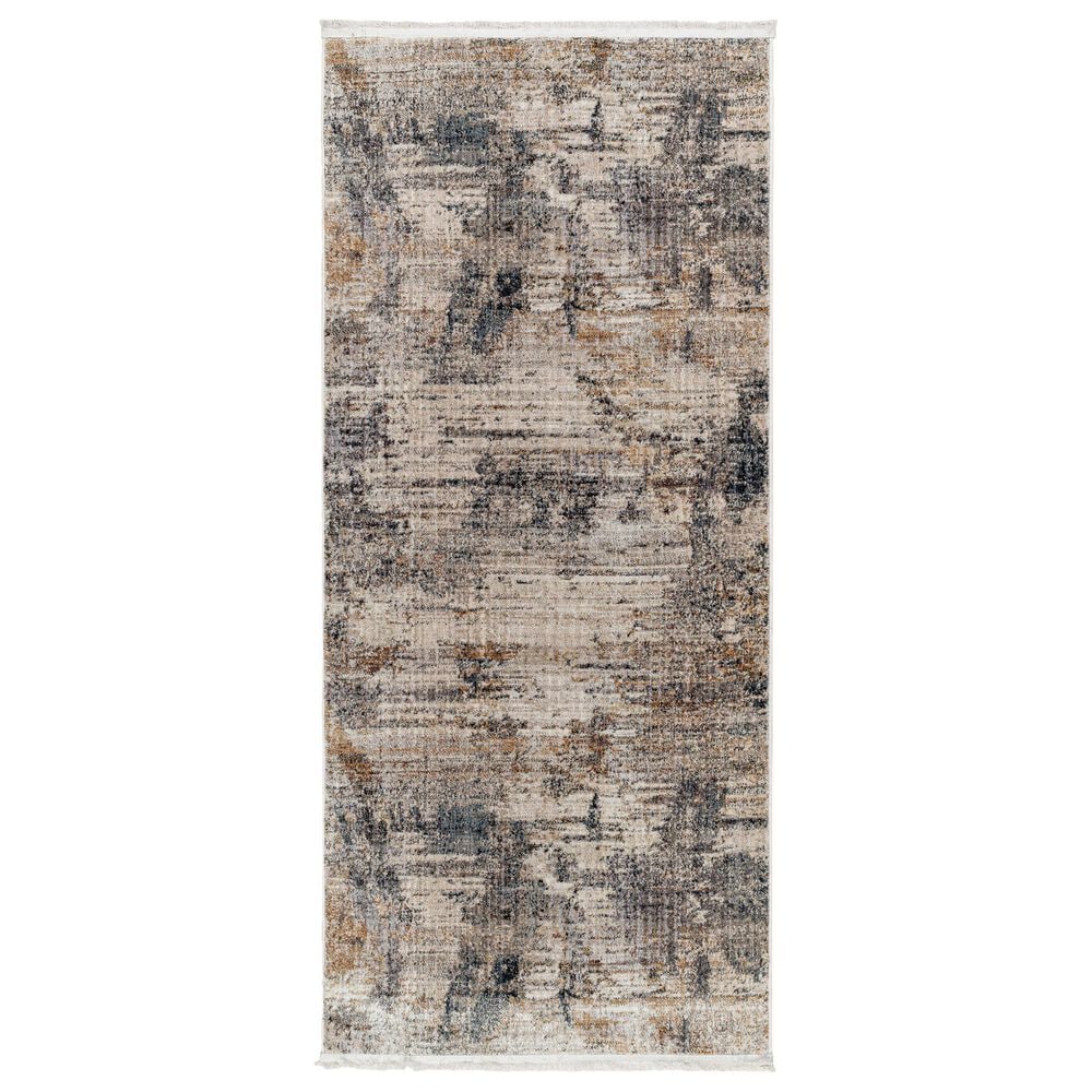 Surya Aida 2"7" x 9" Beige, Ivory, Gray, Charcoal, Medium Gray and Tan Runner, , large
