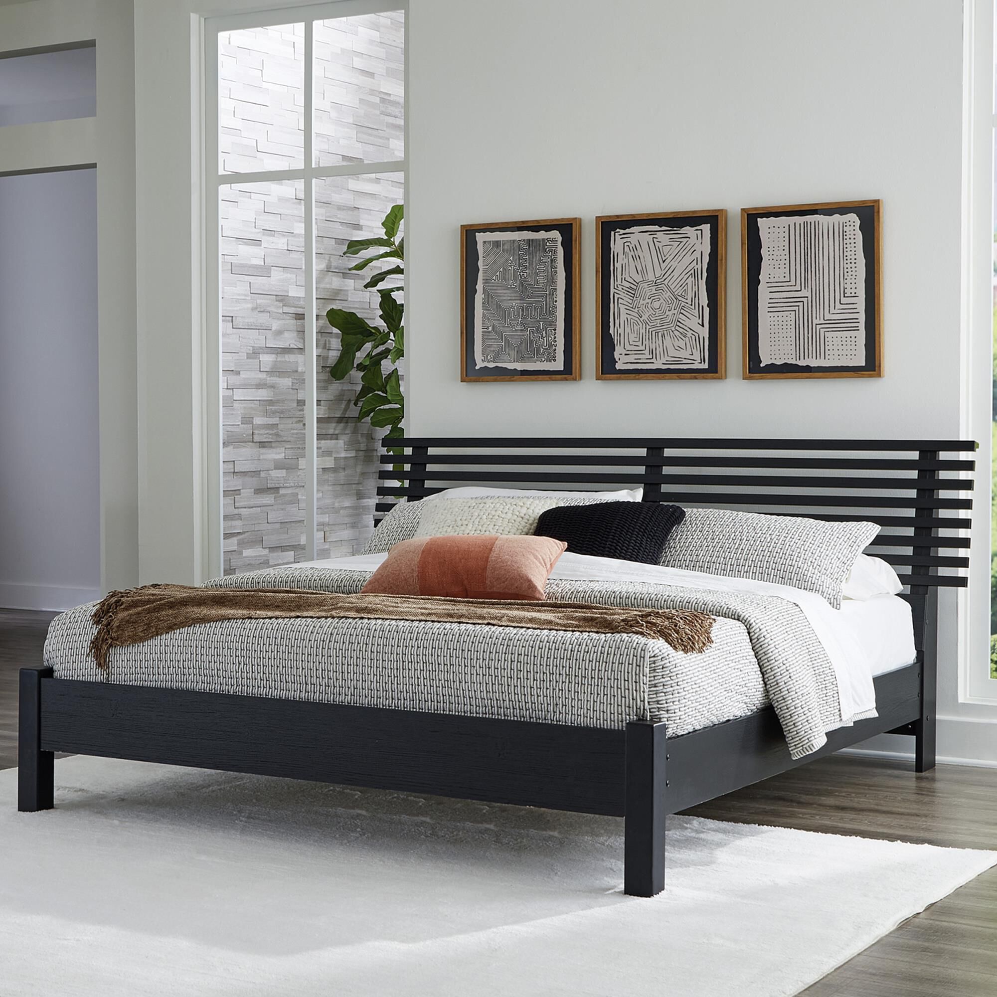 King hot sale slat bed