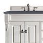 James Martin Vanities Brookfield 72" Double Bathroom Vanity in Bright White with 3 cm Charcoal Soapstone Quartz Top and Rectangle Sinks, , large