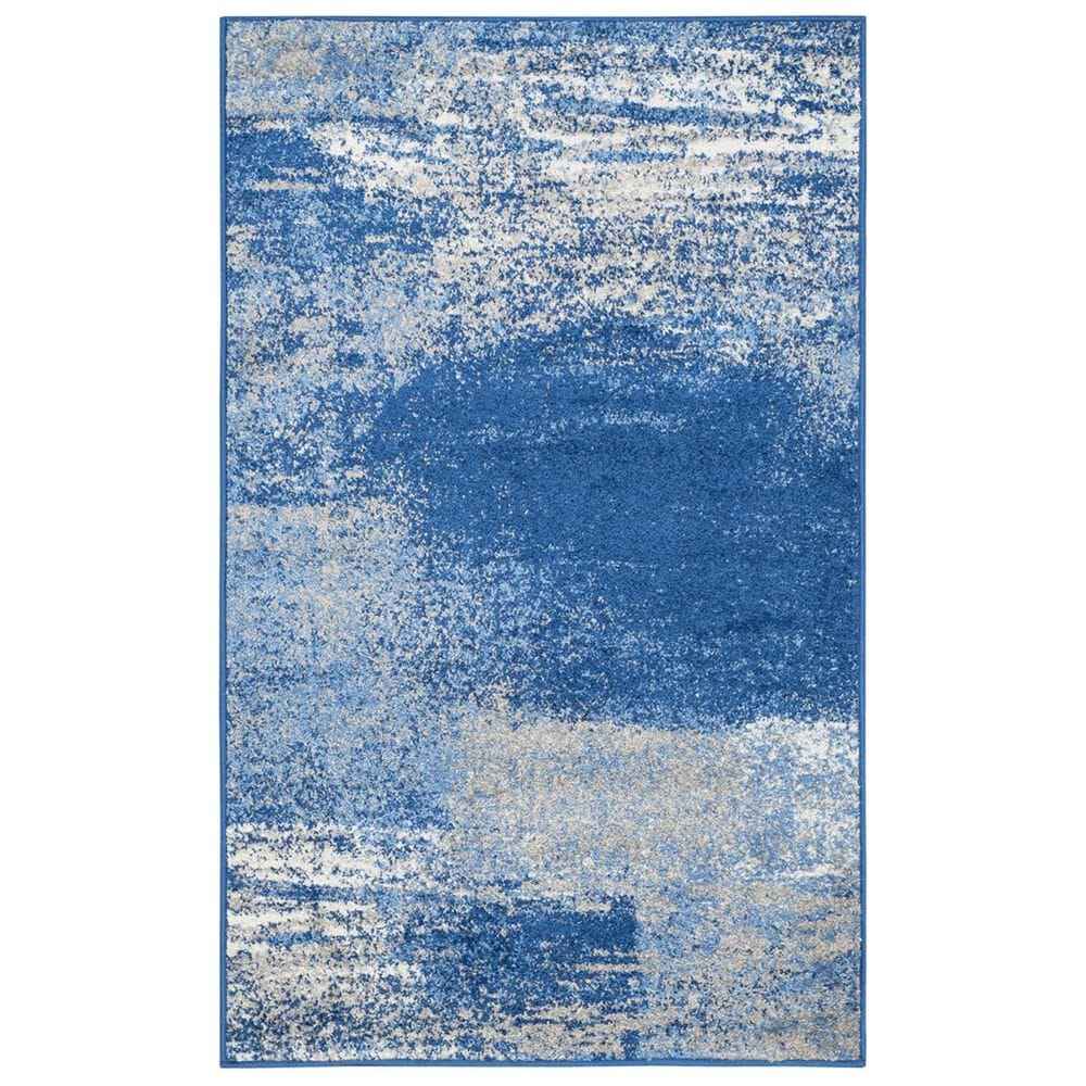Safavieh Adirondack ADR112F-3 3" x 5" Silver/Blue Area Rug, , large