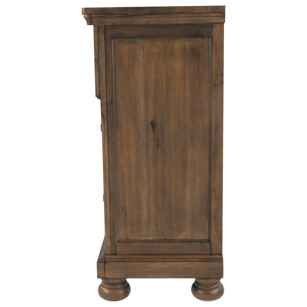 Ashley Flynnter 7 Drawer Dresser in Medium Brown, , large