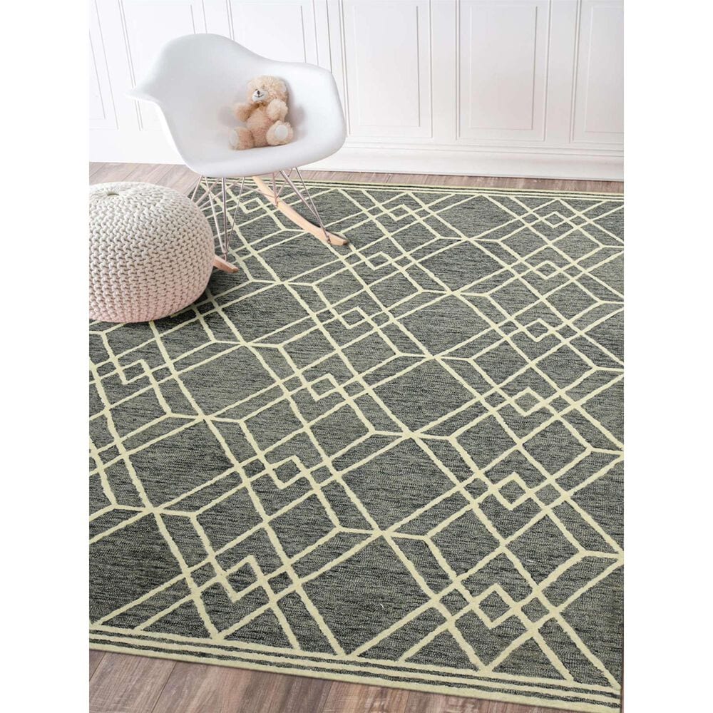 Amer Rugs Vista 9&#39; x 13&#39; Gray Area Rug, , large