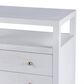Butler Specialty Company Nora 2-Drawer Wide Nightstand with Open Shelf in Textured White, , large