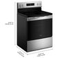 Whirlpool 5.3 Cu. Ft. Freestanding Electric Range in Stainless Steel, , large