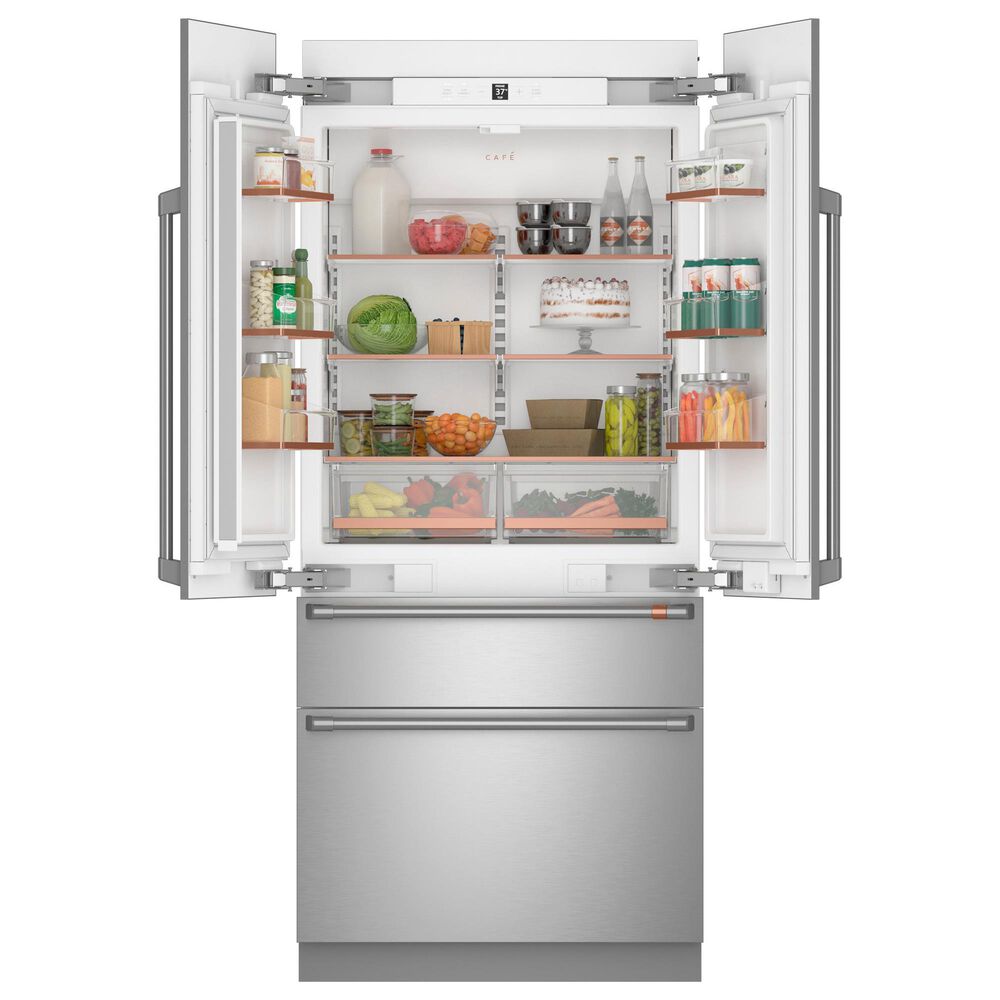 Cafe 20.1 Cu. Ft. French Door Refrigerator with Temperature Control in Stainless Steel, , large