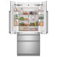 Cafe 20.1 Cu. Ft. French Door Refrigerator with Temperature Control in Stainless Steel, , large