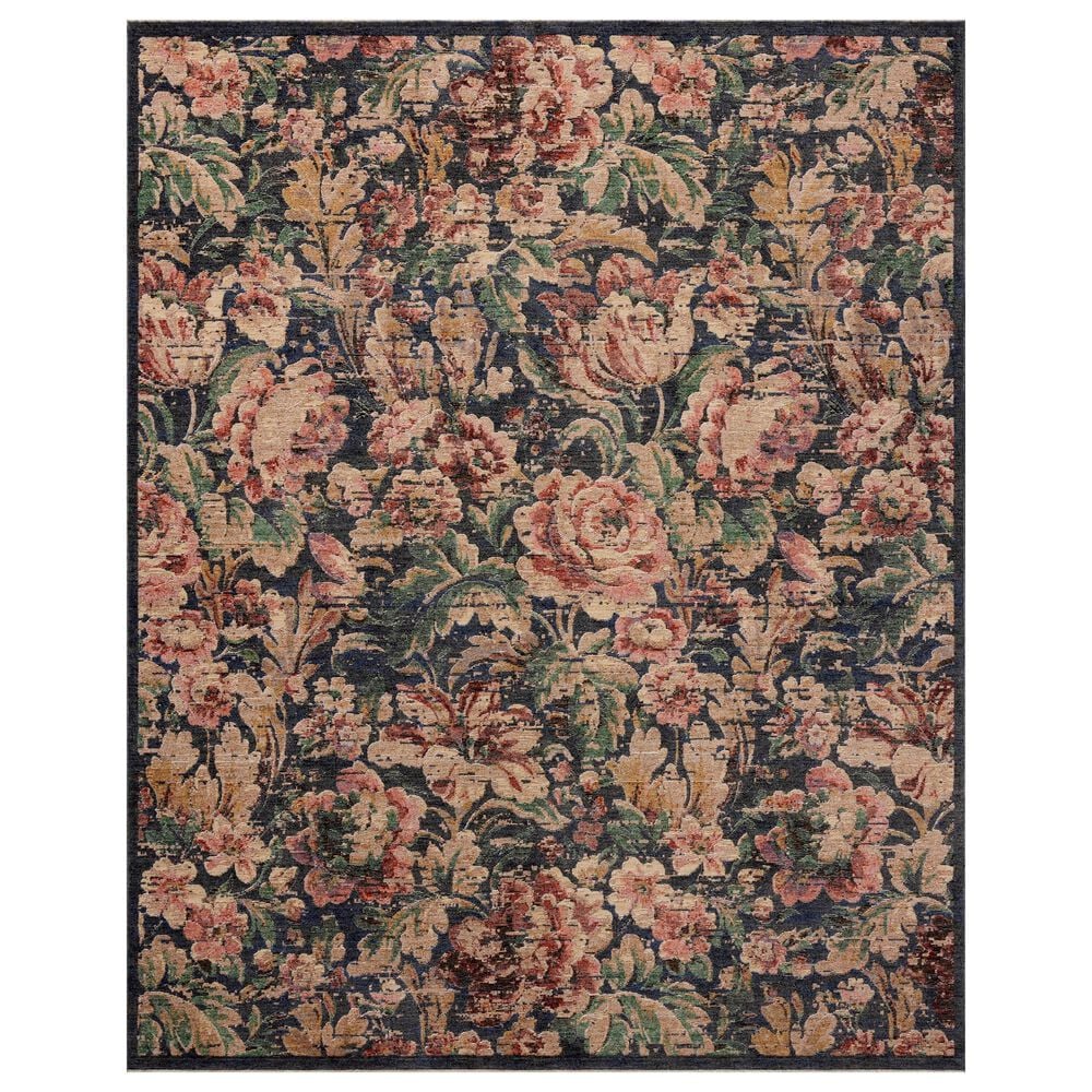 Loloi Winchester Midnight and Blush 5"3" x 7"8" Area Rug, , large