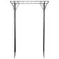 Maple and Jade Garden Arbor with Lattice Work Sides in Matte Black, , large