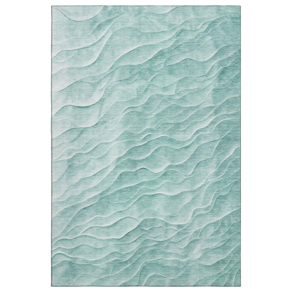 Dalyn Rug Company Pacifica PA1 5" x 7"6" Aqua Area Rug, , large