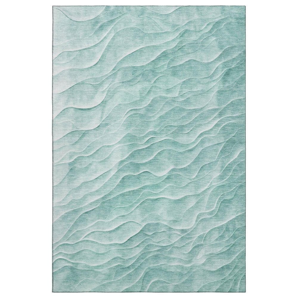 Dalyn Rug Company Pacifica PA1 5" x 7"6" Aqua Area Rug, , large