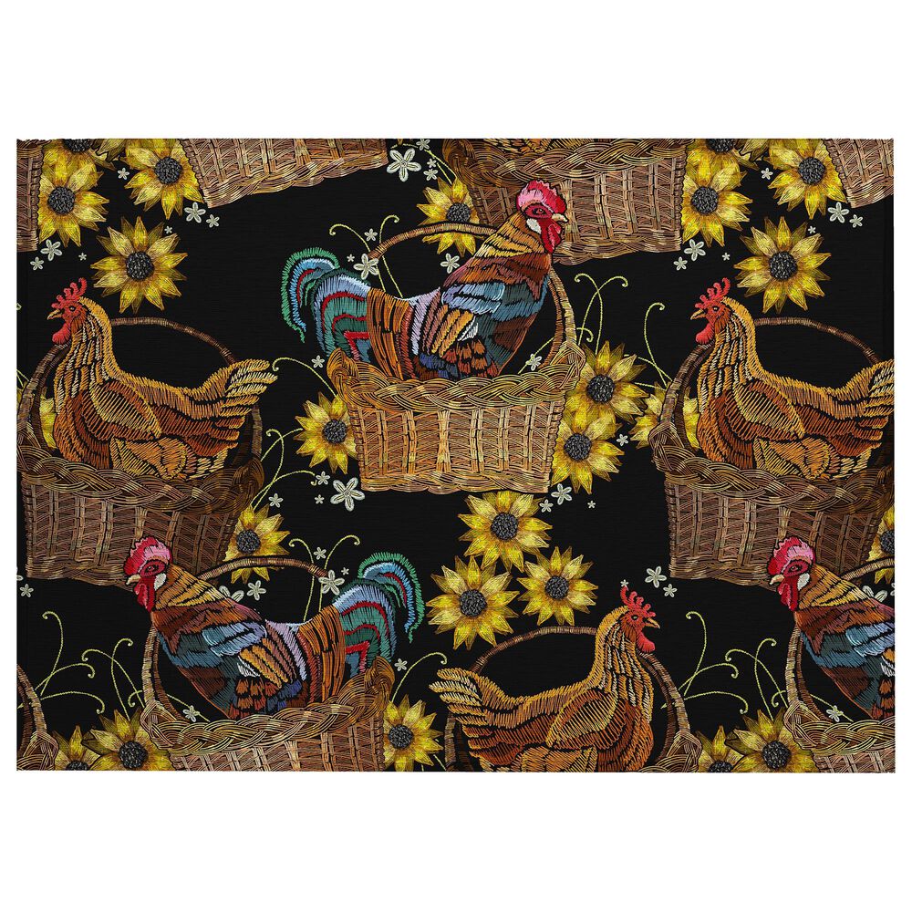Dalyn Rug Company Kendall KE2 1"8" x 2"6" Black Area Rug, , large