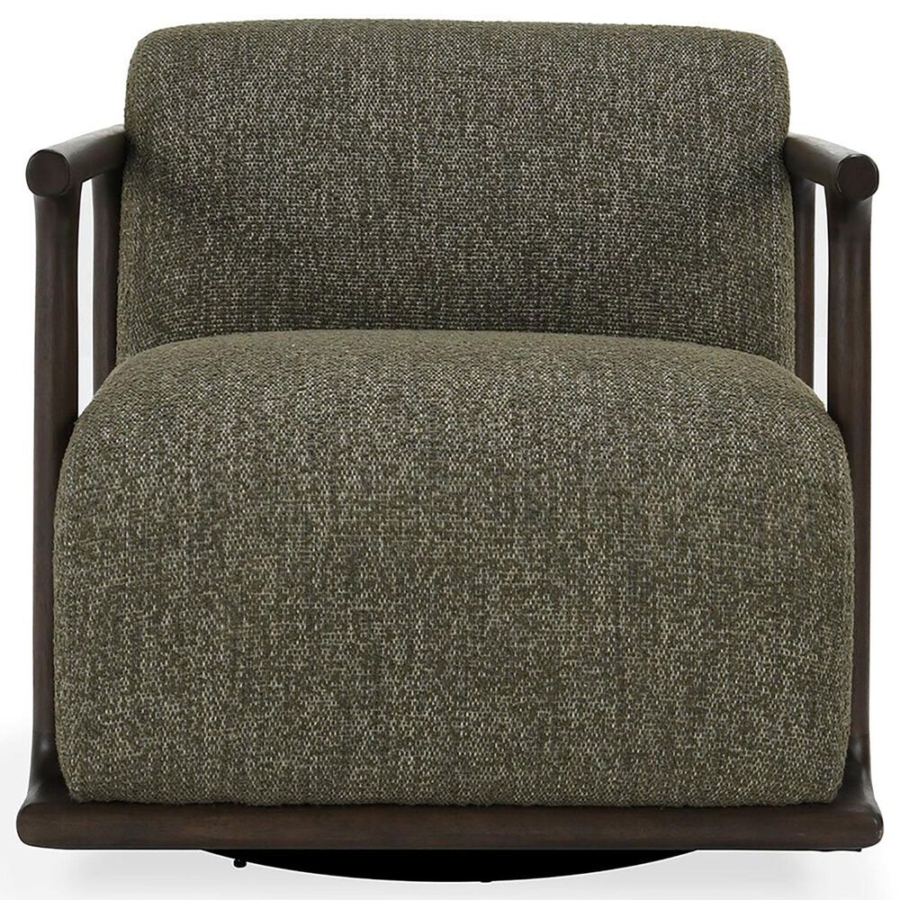 Classic Home Lucia Swivel Accent Chair in Kale Green, , large
