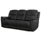 Flexsteel Crew 3-Piece Power Reclining Living Room Set in Raven Black, , large