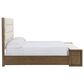 Ashley Marxmore King Upholstered Storage Bed with Two Nightstands in Brown, , large
