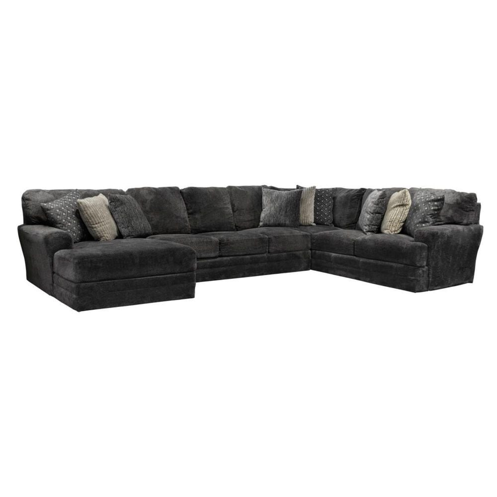 Catnapper Mammoth 3-Piece Left Facing U-Shaped Sectional in Gray, , large