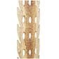 Maple and Jade 60" Handmade Tall Floor Cutout Post Decorative Sculpture in Light Brown and Black, , large