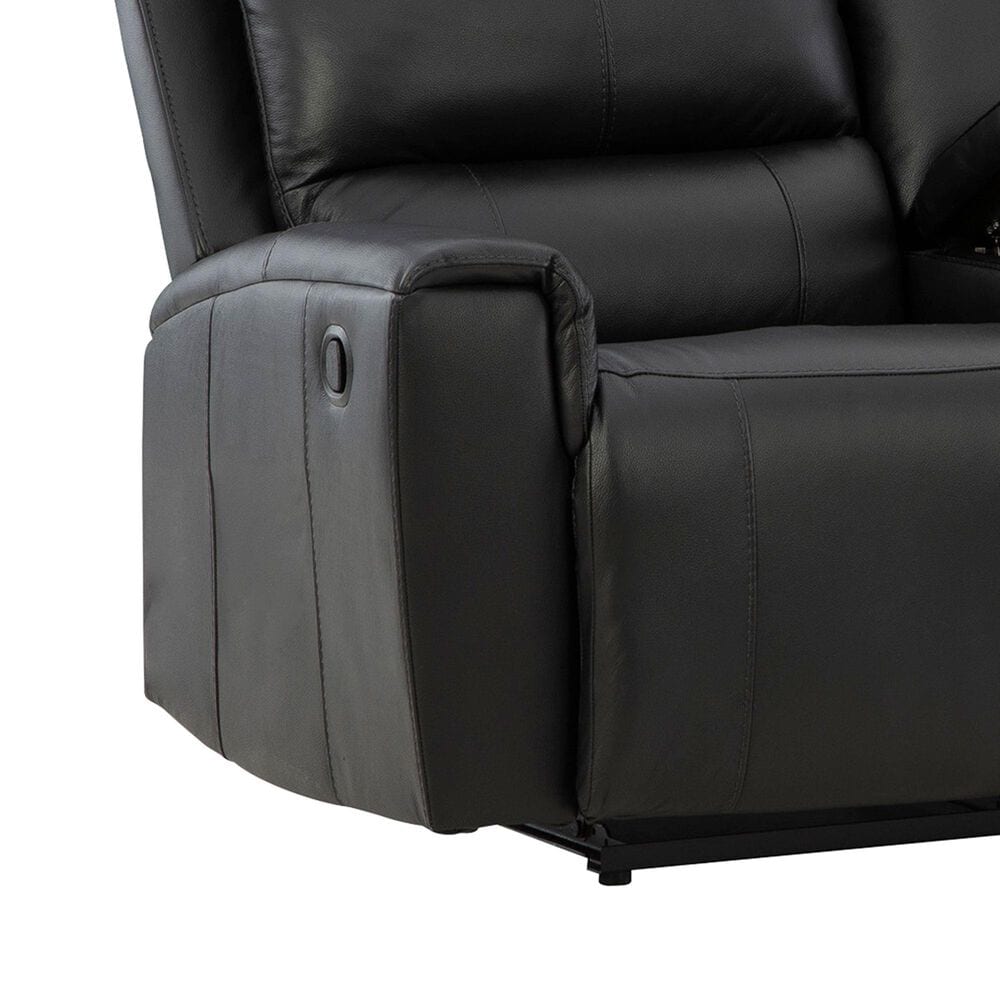Ashley Glossmore Manual Reclining Loveseat in Black, , large