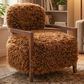 Furniture of America Lumir Long-Haired Accent Chair in Camel Brown, , large