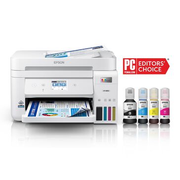Epson EcoTank ET-4850 Wireless Color All-in-One Cartridge-Free Supertank Printer with Scanner, Copier, Fax, ADF and Ethernet, , large
