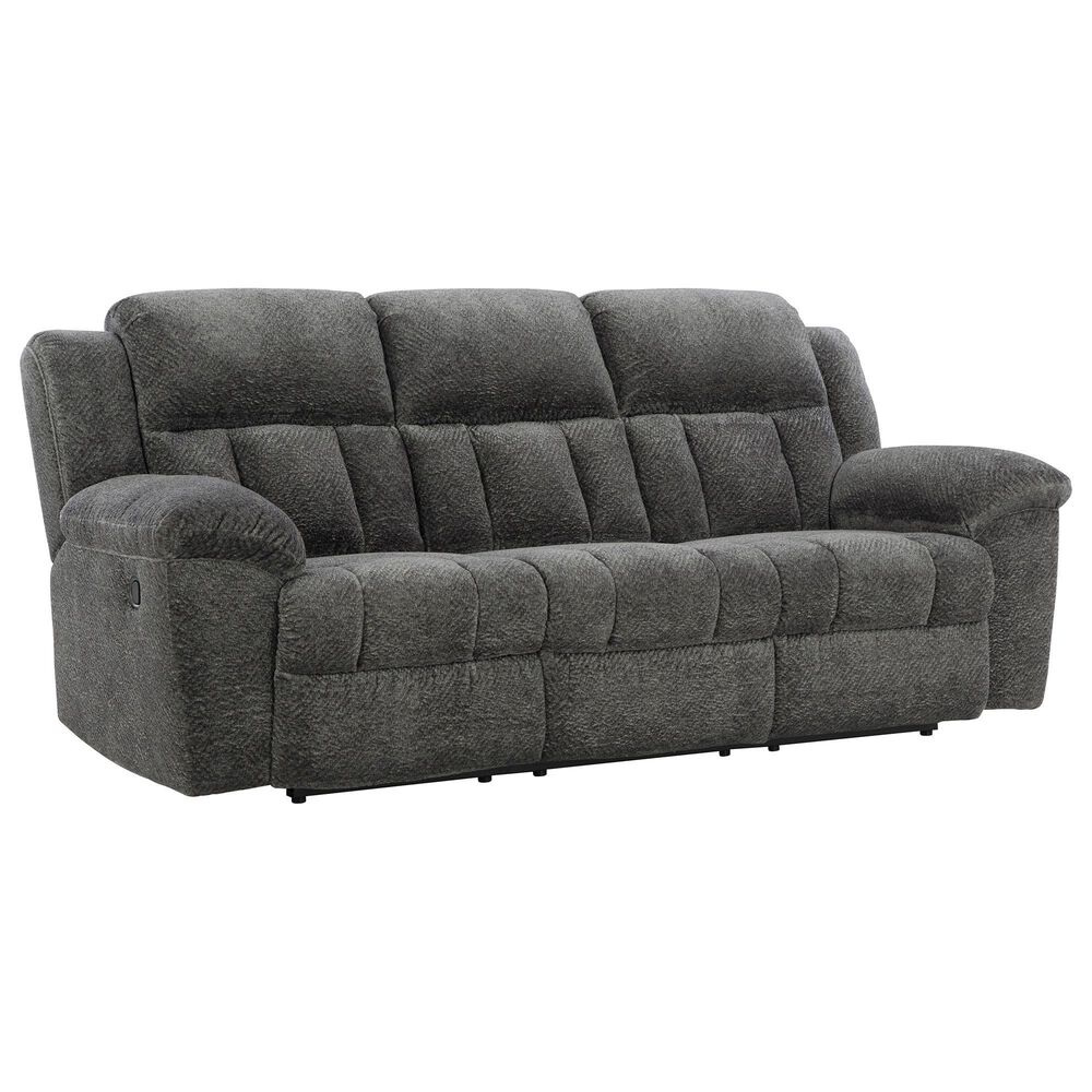 Ashley Frohn Manual Reclining Sofa in Graphite, , large