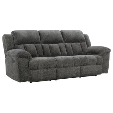 Ashley Frohn Manual Reclining Sofa in Graphite, , large