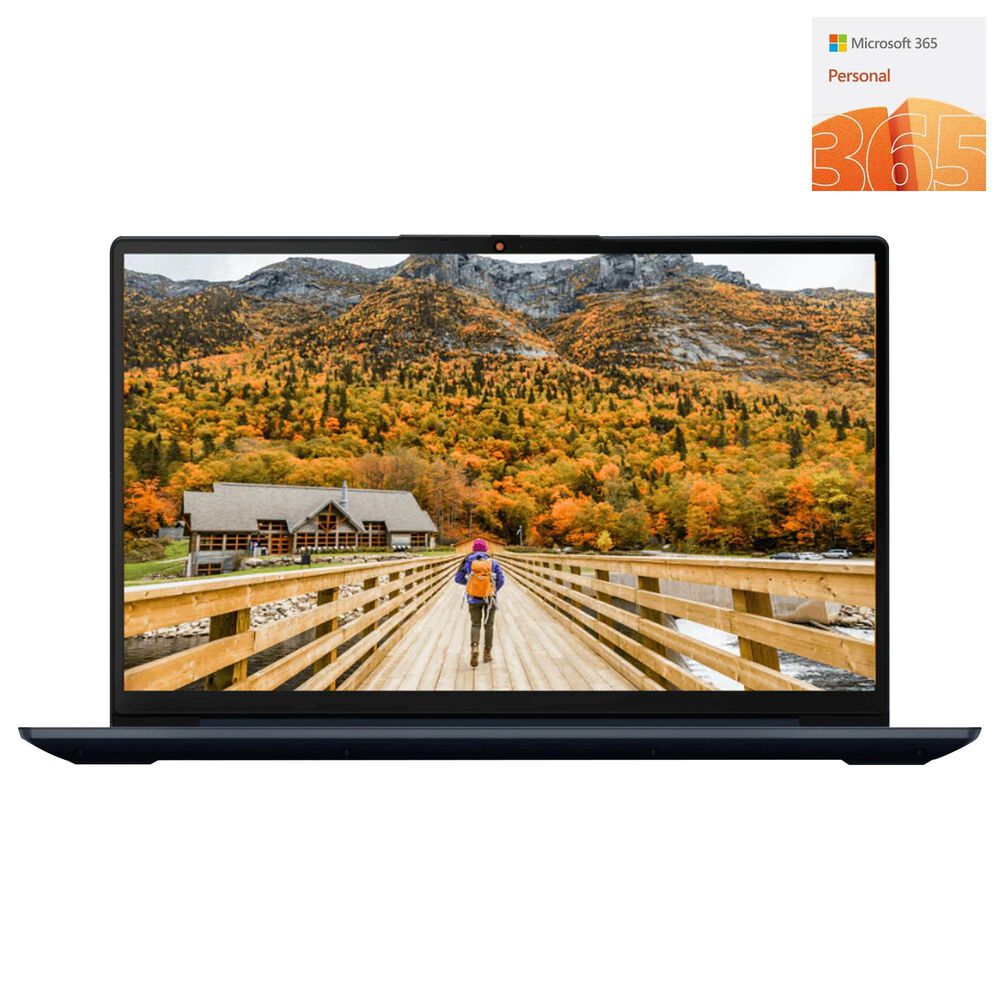 Lenovo 15.6" IdeaPad 3 Touchscreen Laptop | Intel Core i5-1135G7 - 8 GB RAM - Intel Iris Xe Graphics - 256 GB SSD in Abyss Blue + 365 Personal | 12-Month Subscription, 1 person | Premium Office apps | 1TB OneDrive cloud storage | PC/Mac Download (Digital Code in, , large