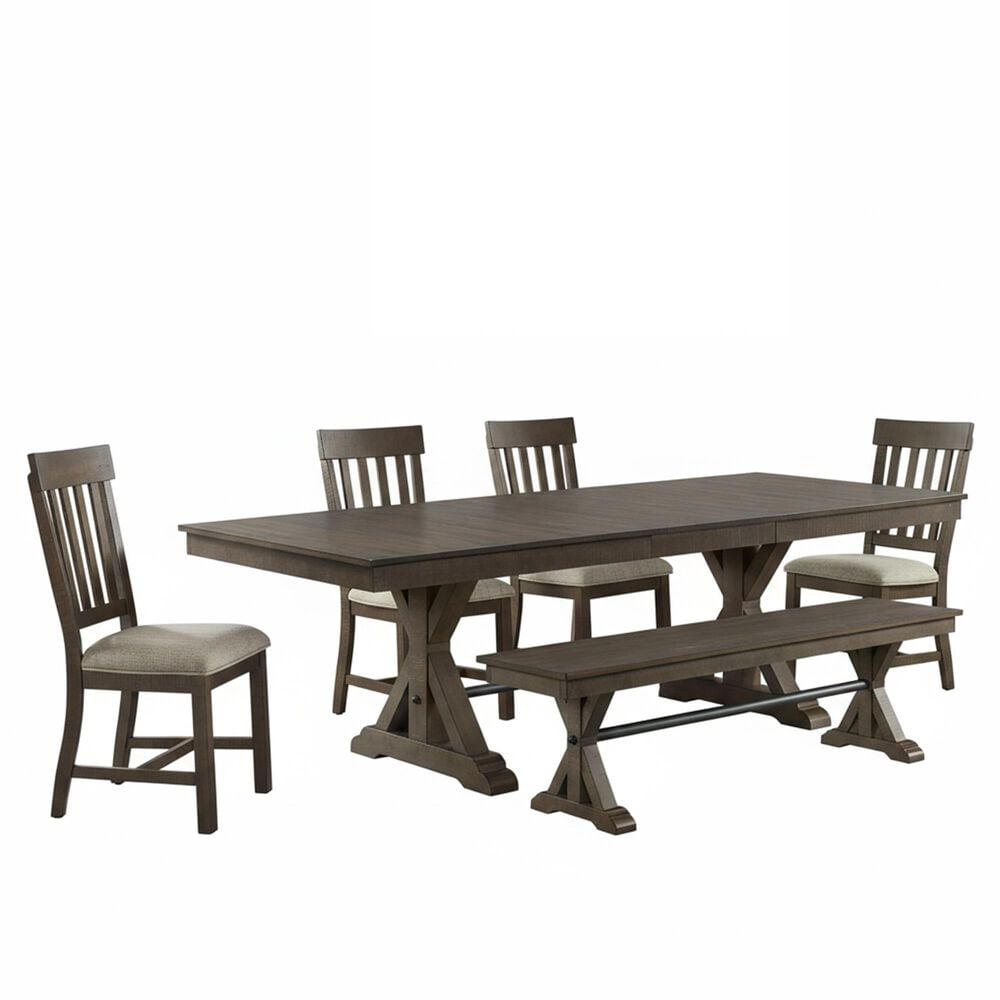Hawthorne Furniture Sullivan 6-Piece Dining Set in Burnished Clay, , large