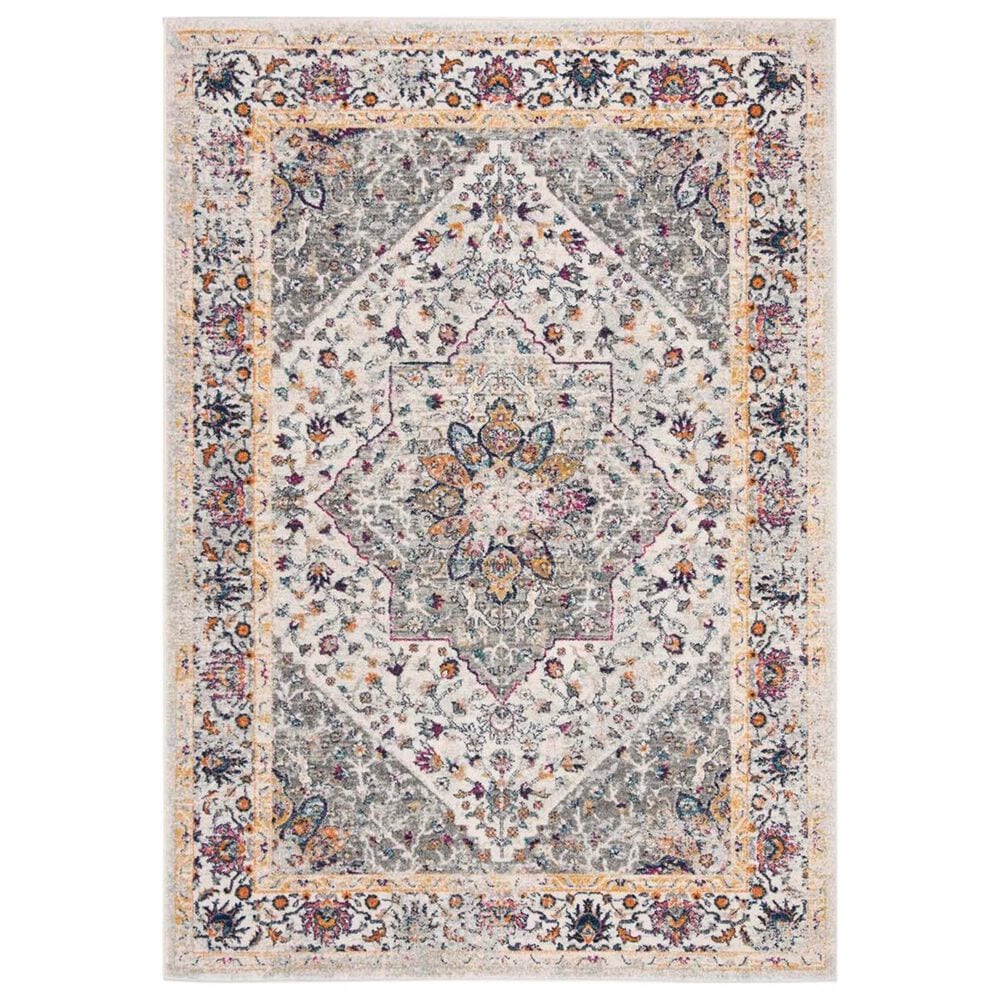 Safavieh Evoke EVK288A 3" x 5" Ivory and Grey Area Rug, , large
