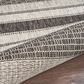 L&R Resources Sun Shower 5" x 8" Gray and Black Indoor/Outdoor Area Rug, , large