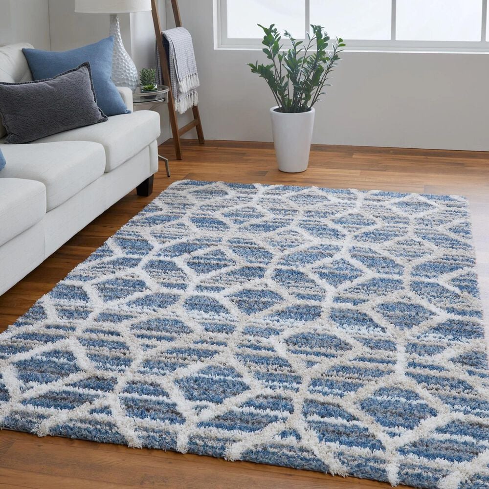 Feizy 39ICF Mynka Blue 7&#39;11&quot; x 10&#39; Area Rug, , large