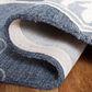 Safavieh Micro-Loop 4" x 6" Grey and Navy Area Rug, , large