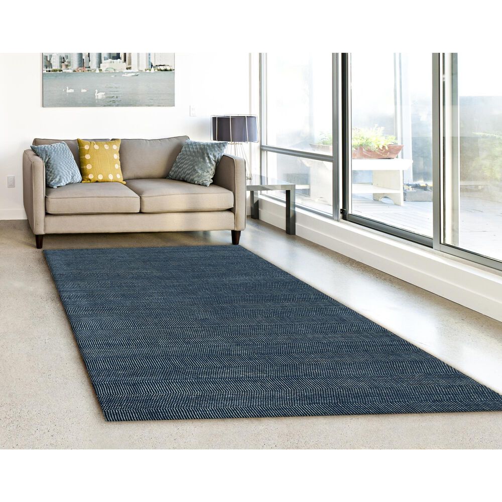 Radici USA Alleanza 8&#39; x 10&#39; Teal Area Rug, , large
