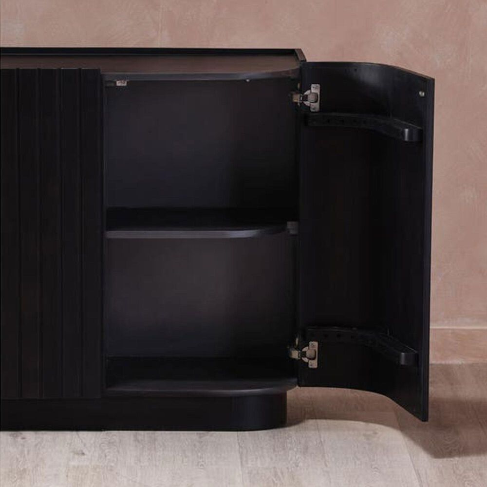 Moe&#39;s Home Collection Povera 4-Door Sideboard in Black, , large