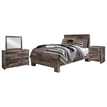 Ashley Derekson 4 Piece Full Panel Bed Set in Rustic Gray, , large