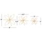 CosmoLiving by Cosmopolitan 3D Geometric Sculpture in Gold (Set of 3), , large