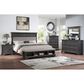 Frankfurt Furniture Prescott 3 Piece Queen Storage Bedroom Set in Gray Oak, , large