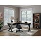 Ashley Wildenauer 3-Piece L-Shape Desk with Chair Set in Brown and Black, , large