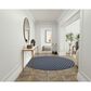 Nourison Twist Reversible 8" Round Navy Indoor/Outdoor Area Rug, , large