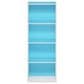 HOMLUX 4-Tier Open Shelf Bookcase in Light Blue and White, , large