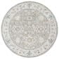 Surya Dresden Gray, White, Medium Gray, Mustard, Light Slate and Denim 5"3" Round Area Rug, , large