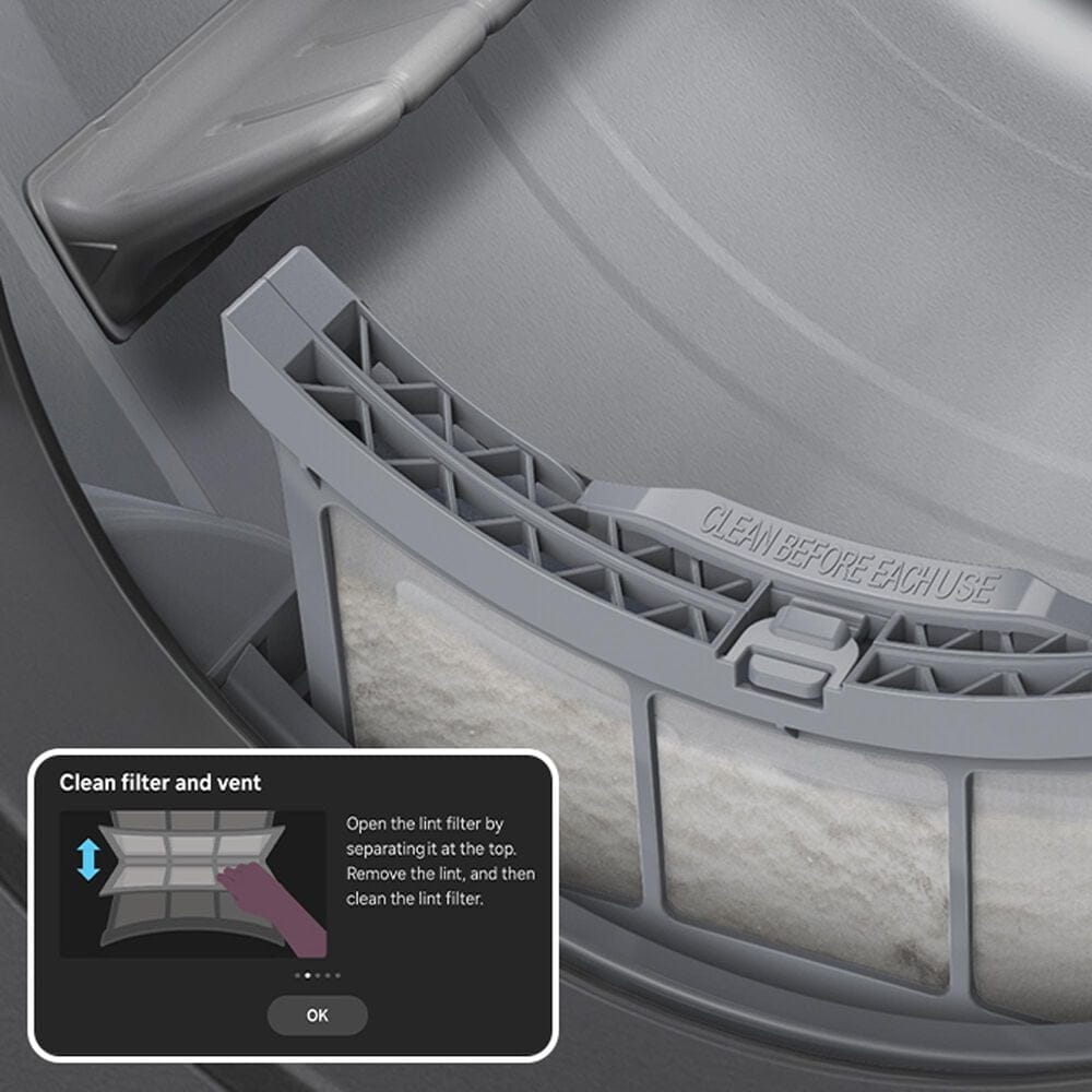 Samsung Bespoke 7.6 Cu. Ft. Ultra Capacity Front Load Electric Dryer with AI Home and AI OptiDry+ in Dark Steel, , large