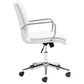 Zuo Modern Partner Office Chair in White and Chrome, , large