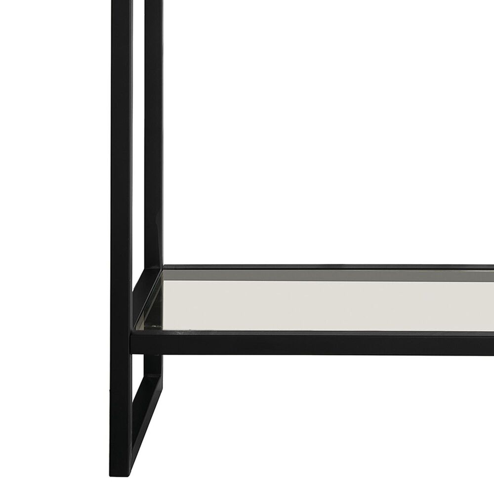 James Martin Vanities Boston 31.5&quot; Single Bathroom Vanity in Matte Black with 3 cm White Glossy Resin Countertop and Rectangular Sink, , large