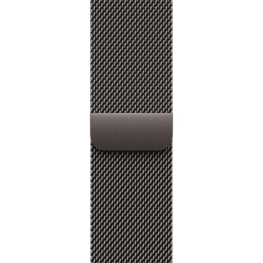 Apple Watch Series 11 (GPS+Cellular) 46mm Titanium Case with Milanese Loop - M/L in Slate and 2-Year AppleCare+, , large