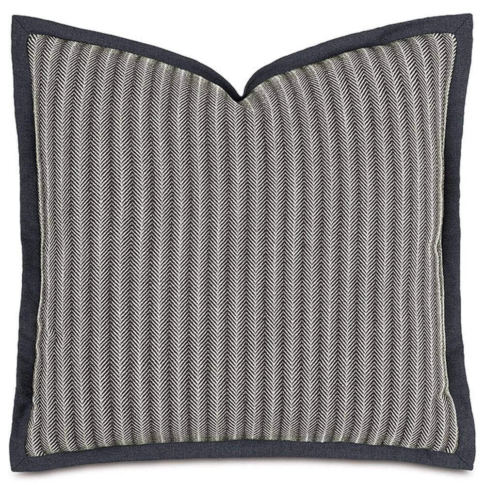 Eastern Accents Taos 27" Square Euro Sham in Salix Stone and Modesta Charcoal, , large